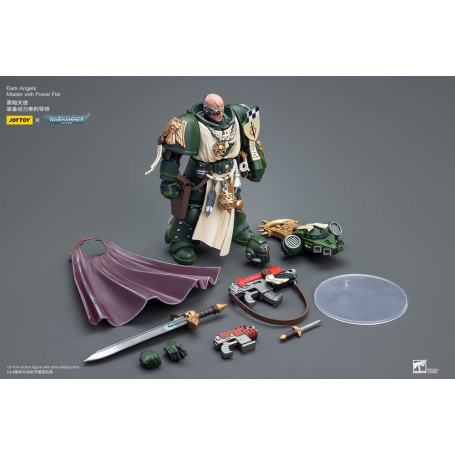 JoyToy Space Marine - Angeli Oscuri - Maestro degli Angeli Oscuri con pugno di potere 1/18 - Warhammer 40K