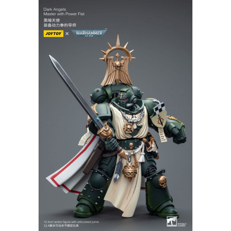 JoyToy Space Marine - Angeli Oscuri - Maestro degli Angeli Oscuri con pugno di potere 1/18 - Warhammer 40K