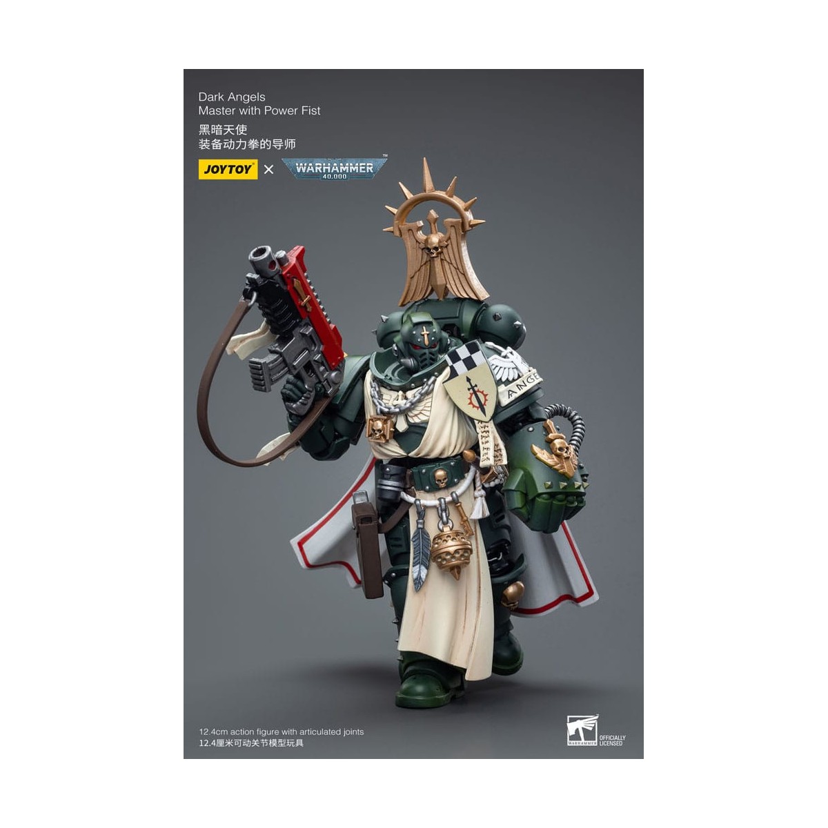 JoyToy Space Marine - Angeli Oscuri - Maestro degli Angeli Oscuri con pugno di potere 1/18 - Warhammer 40K