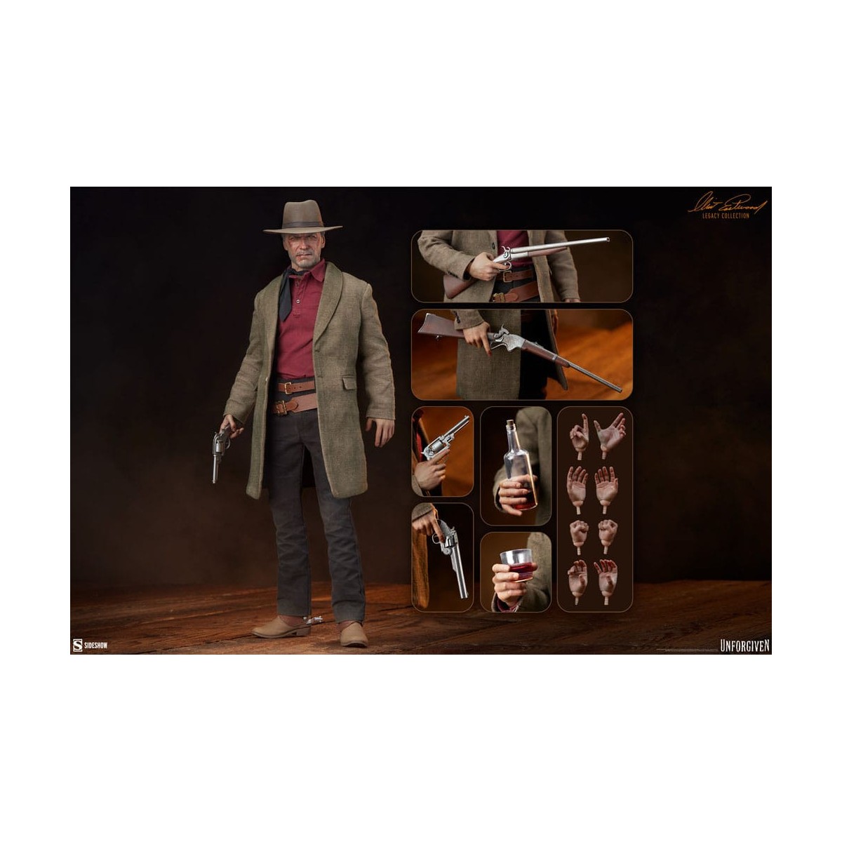 Sideshow - William Munny 1/6 - Ruthless - Collezione Clint Eastwood Legacy