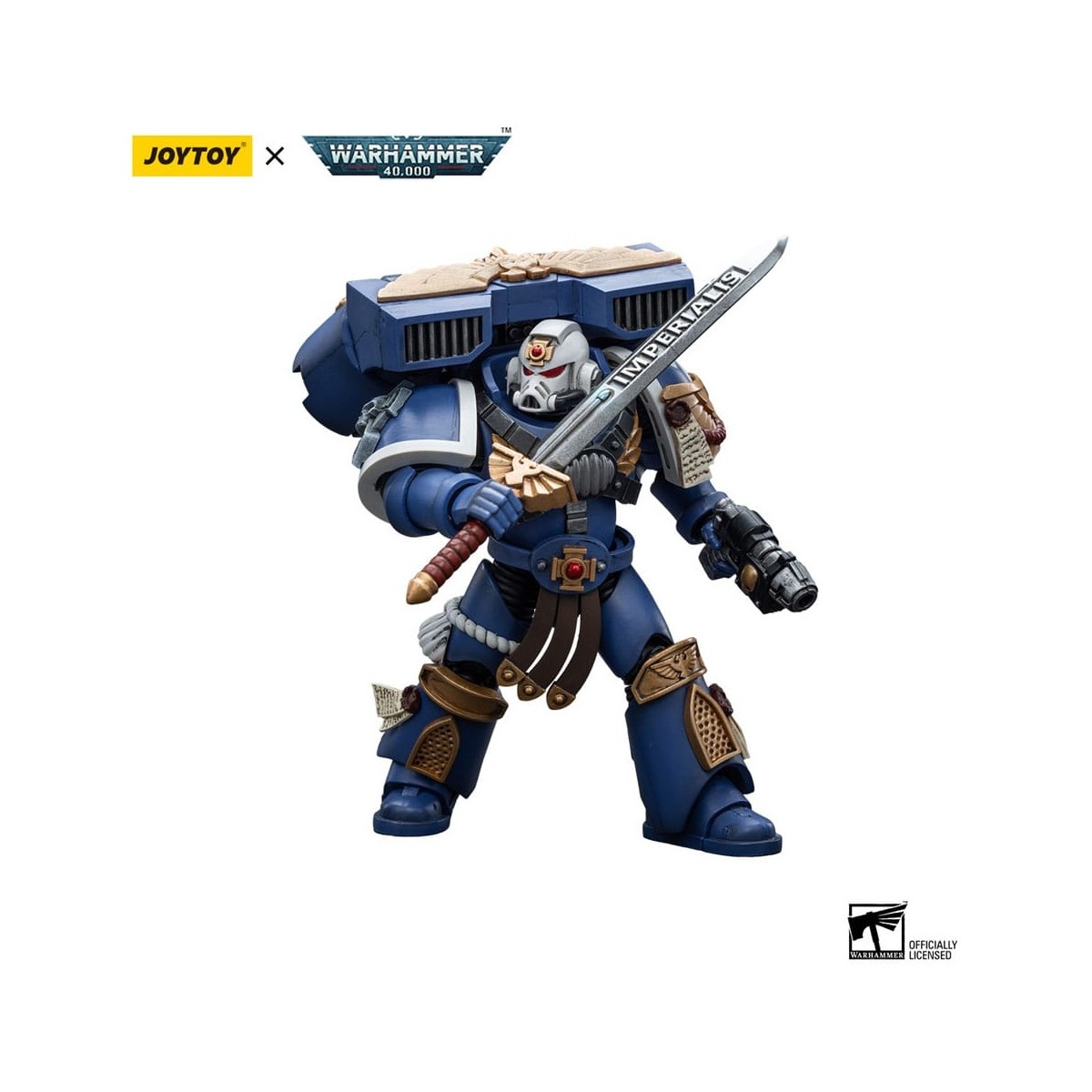 JoyToy Space Marine - Ultramarines - Sergente Veterano dell'Avanguardia 1/18 - Warhammer 40K