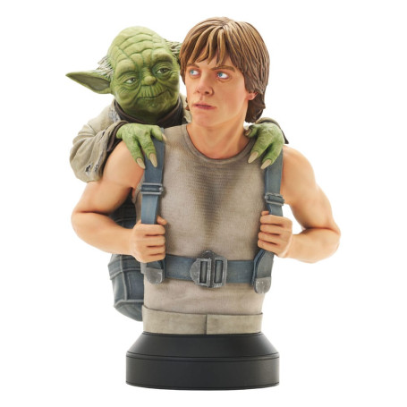 Gentle Giant - busto 1/6 di Luke con Yoda - Star Wars Episodio V