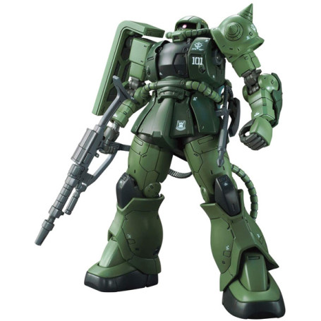 Bandai - Gunpla - Gundam 1/144 HG - MS-06C-6 R6 ZAKU II Tipo C-6/R6 - Mobile Suit Gundam: L'origine