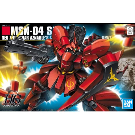 Bandai - Gunpla - Gundam 1/144 HG - MSN-04 SAZABI - Mobile Suit Gundam : Contrattacco di Char