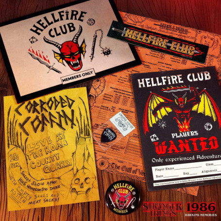 Dottore Collezionista - Kit Ricordi di Stranger Things Hawkins Corso di Vecna Edizione Limitata