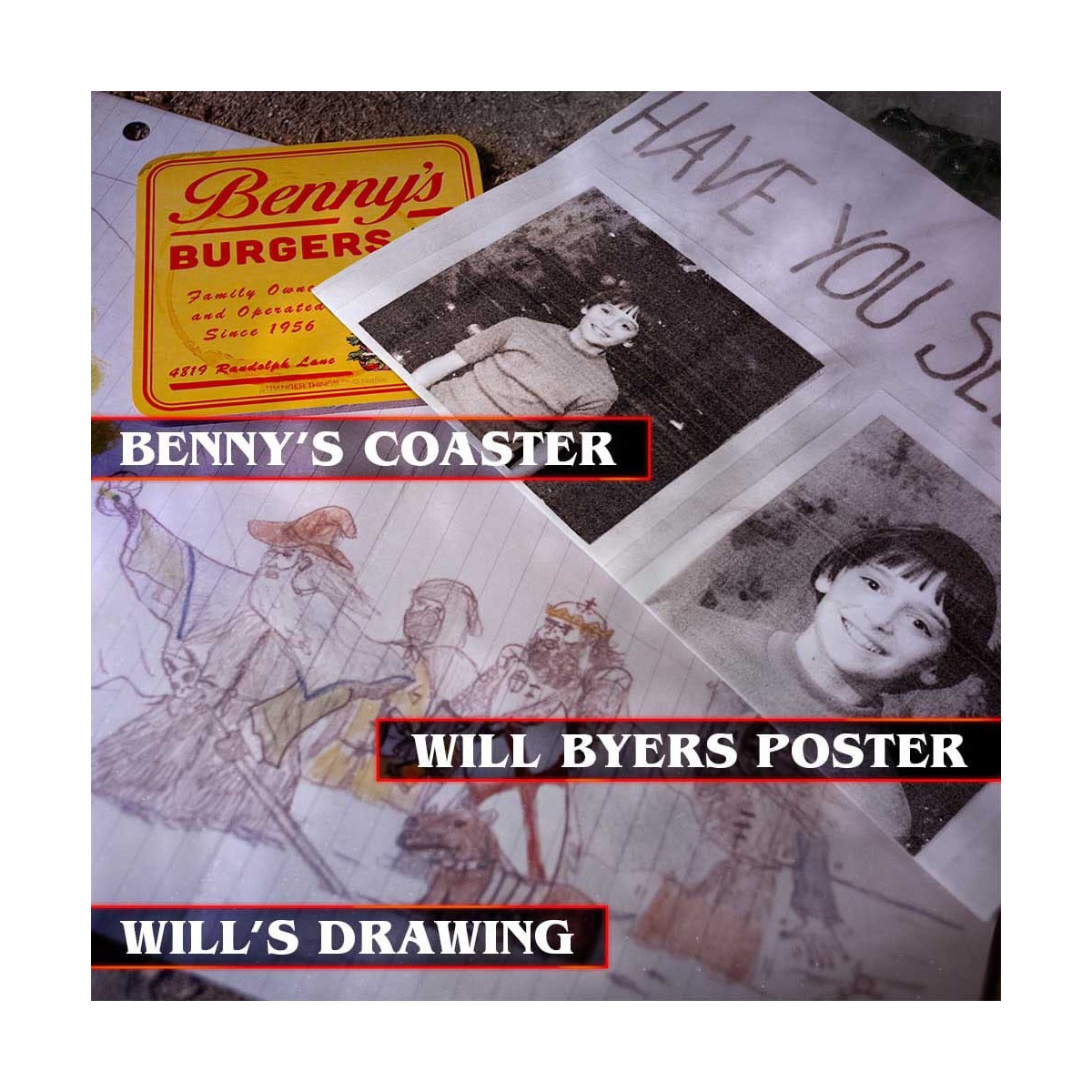 Dottore Collezionista - Kit Ricordi di Stranger Things Hawkins Corso di Vecna Edizione Limitata