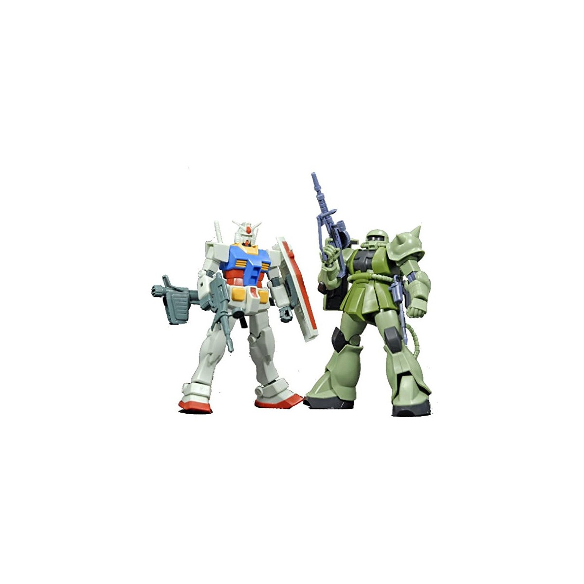 Bandai - Gunpla - Gundam 1/144 HG - Gunpla Starter Set RX-78-2 e MS-06F Zaku II - Mobile Suit Gundam