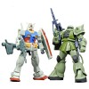 Bandai - Gunpla - Gundam 1/144 HG - Gunpla Starter Set RX-78-2 e MS-06F Zaku II - Mobile Suit Gundam