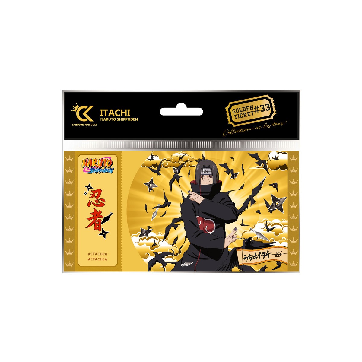 Cartoon Kingdom - Confezione da 5 Golden Ticket Naruto Shipudden (dal 29 al 33)
