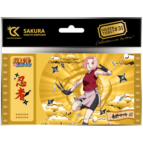Cartoon Kingdom - Confezione da 5 Golden Ticket Naruto Shipudden (dal 29 al 33)