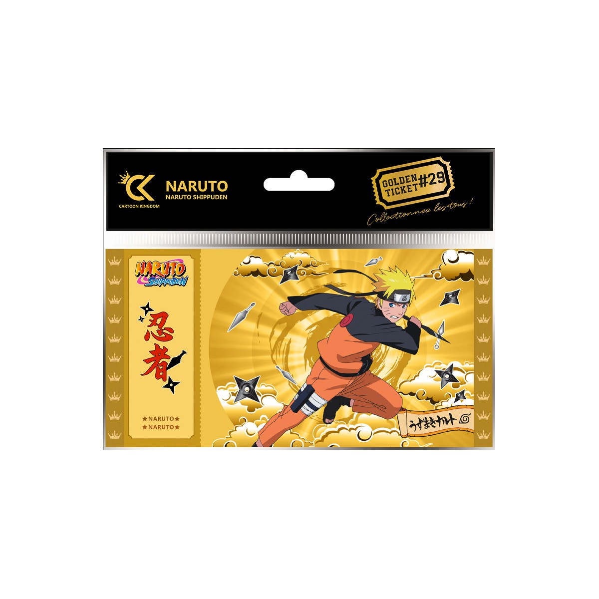 Cartoon Kingdom - Confezione da 5 Golden Ticket Naruto Shipudden (dal 29 al 33)