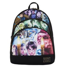 Harry Potter - Mini zaino Loungefly Trilogia a tripla tasca