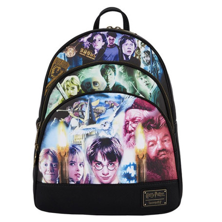 Harry Potter - Mini zaino Loungefly Trilogia a tripla tasca
