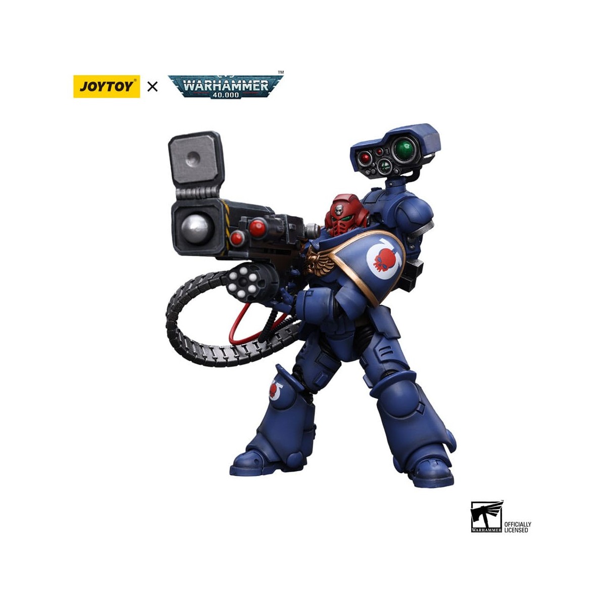 JoyToy Space Marine - Ultramarines - Sergente della Desolazione con lanciatore Vengor 1/18