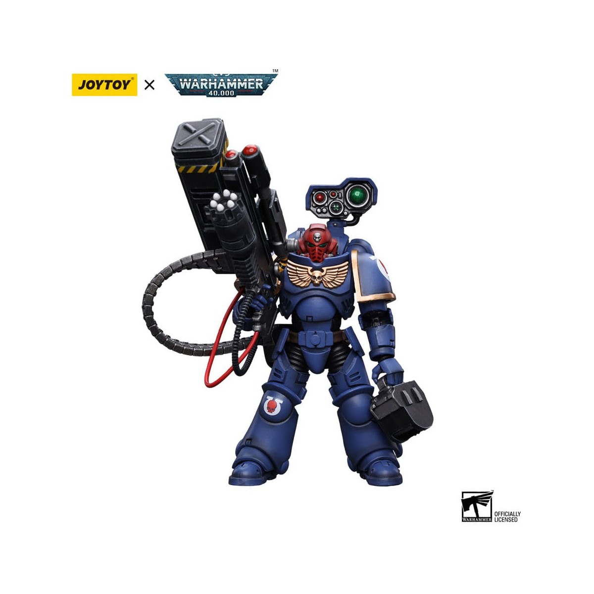 JoyToy Space Marine - Ultramarines - Sergente della Desolazione con lanciatore Vengor 1/18