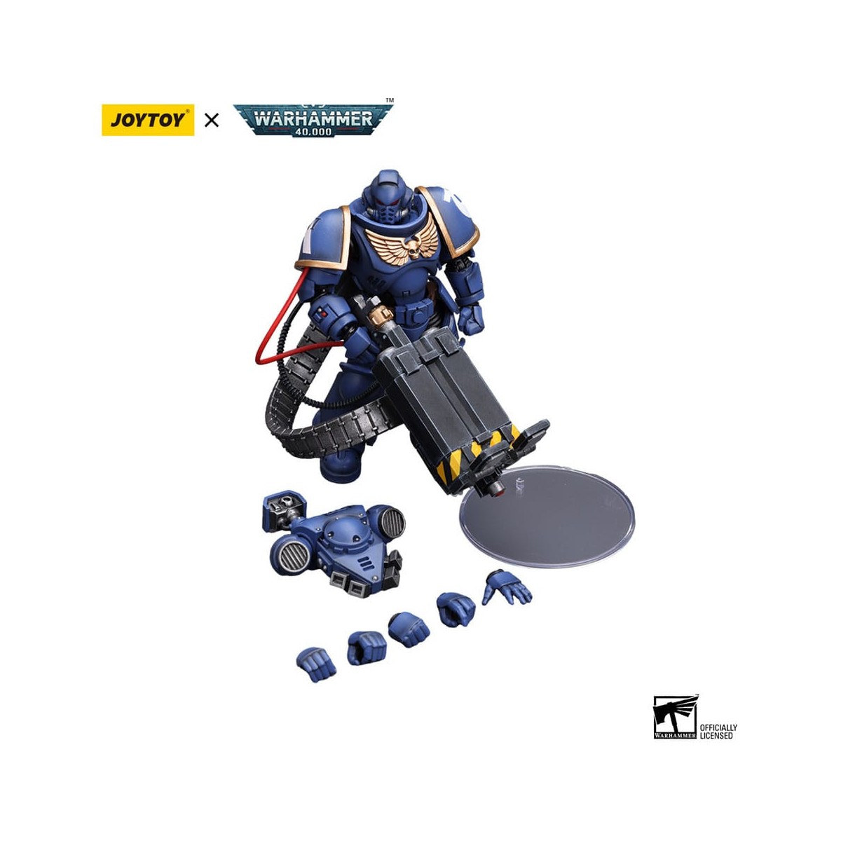 JoyToy Space Marine - Ultramarines - Marine della Desolazione con lanciatore Castellano (Superkrak) 1/18