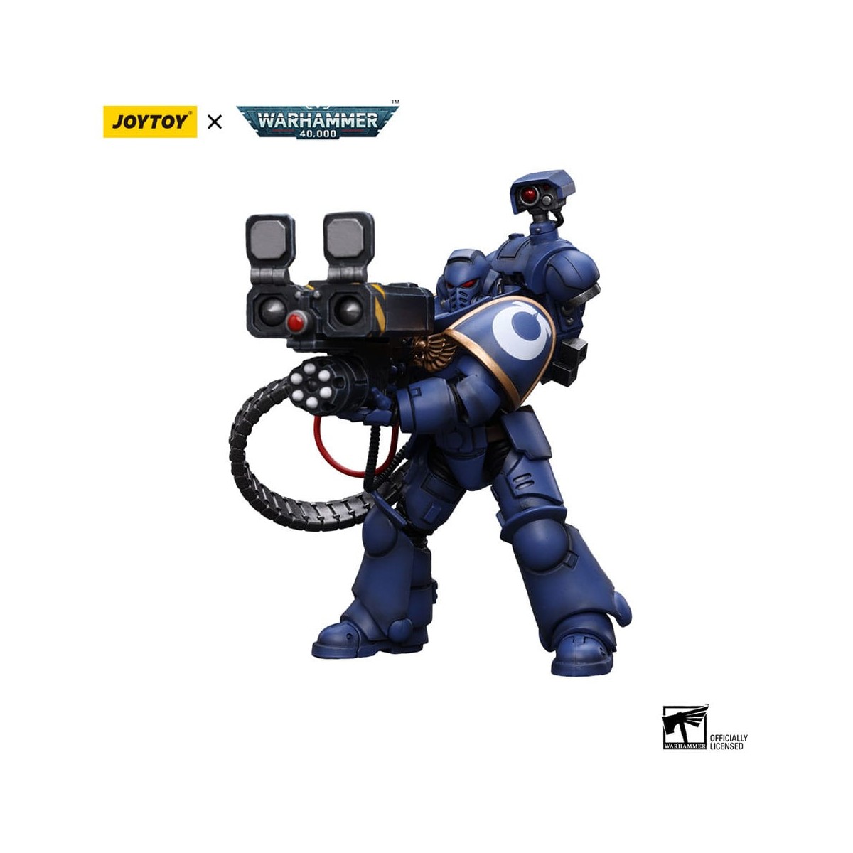 JoyToy Space Marine - Ultramarines - Marine della Desolazione con lanciatore Castellano (Superkrak) 1/18