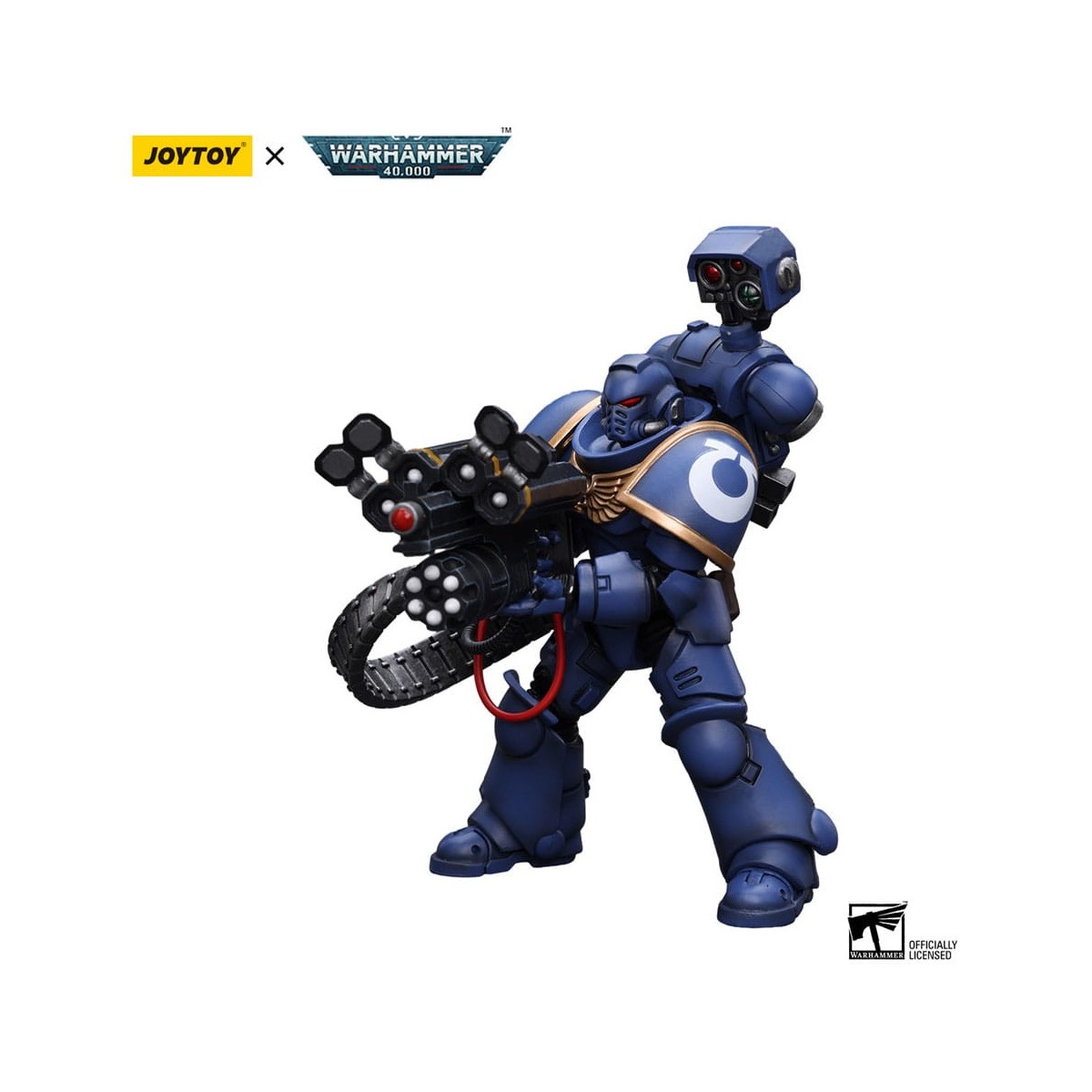 JoyToy Space Marine - Ultramarines - Marine della Desolazione con lanciatore Castellan (Superfrag) 1/18