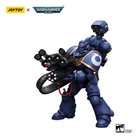 JoyToy Space Marine - Ultramarines - Marine della Desolazione con lanciatore Castellan (Superfrag) 1/18
