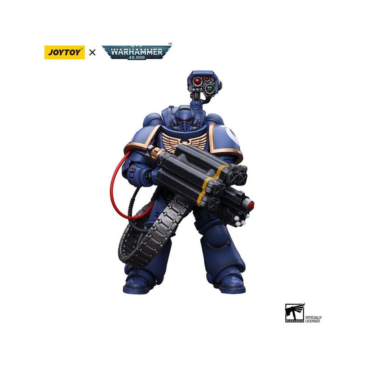 JoyToy Space Marine - Ultramarines - Marine della Desolazione con lanciatore Castellan (Superfrag) 1/18