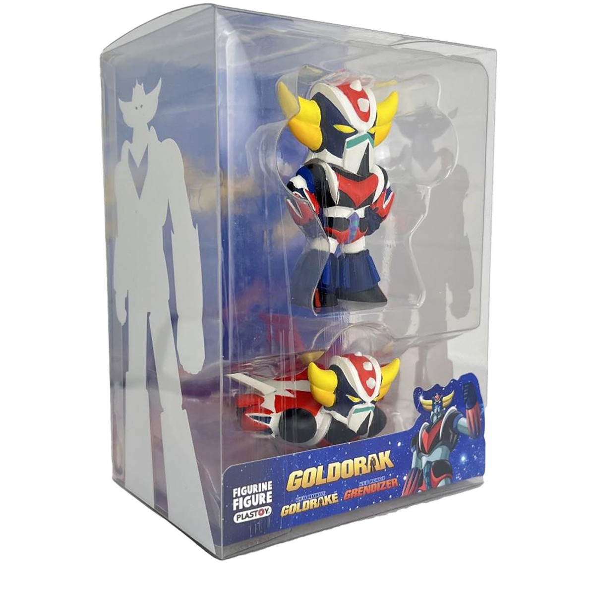 Plastoy - GOLDORAK - Piattino e Goldorak - Set di Spazer e Grendizer in piedi