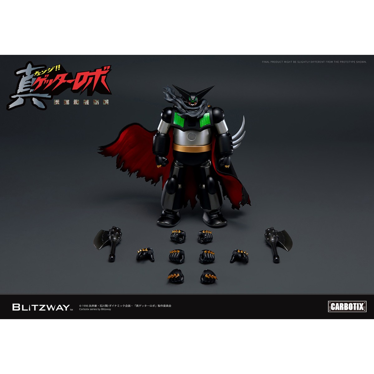 Blitzway Carbotix - BLACK GETTER - Serie di action figure in carbonio ibrido