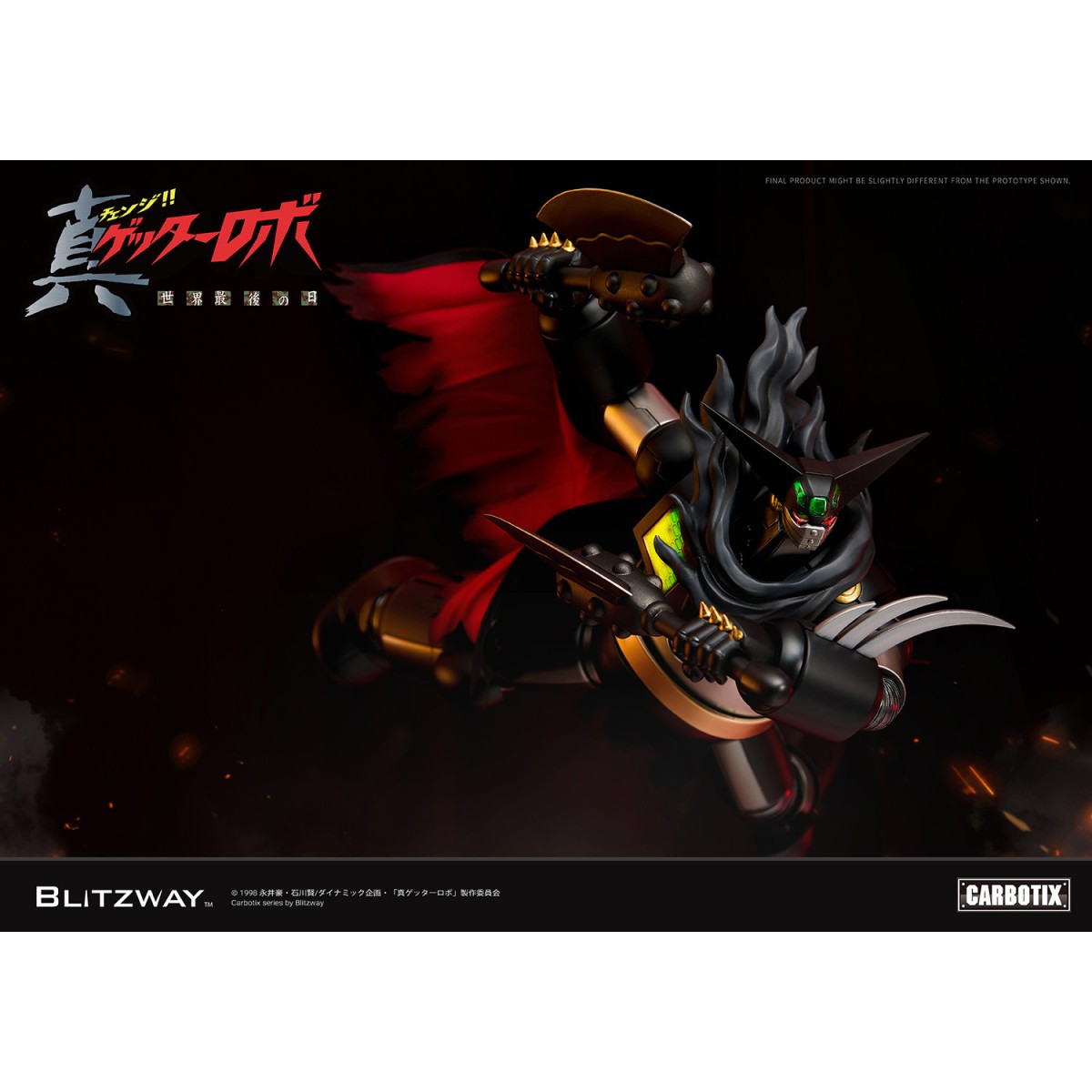Blitzway Carbotix - BLACK GETTER - Serie di action figure in carbonio ibrido
