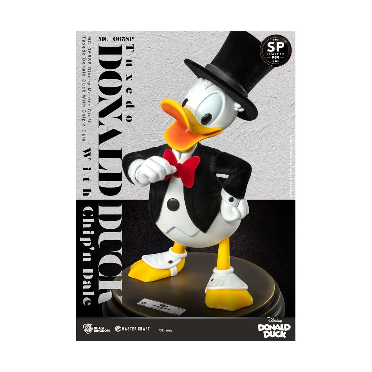 Regno delle belve Disney 100° - Master Craft - Statua di Paperino in smoking con nave e Dale in edizione speciale - Tic & Tac