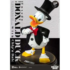 Regno delle belve Disney 100° - Master Craft - Statua di Paperino in smoking con nave e Dale in edizione speciale - Tic & Tac