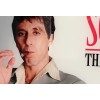SD Toys - Poster in vetro di Scarface "Il mondo è tuo" sfondo grigio