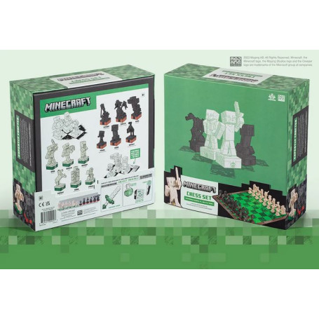 Noble Collection - Gioco di scacchi di superficie Heroes VS Monsters - Minecraft