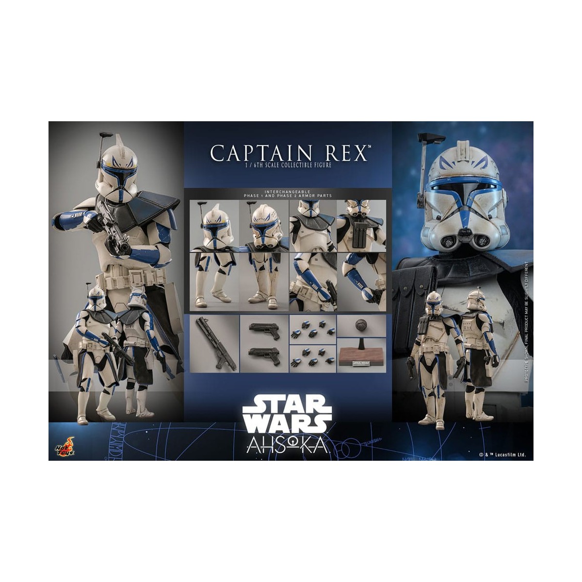 Hot Toys Star Wars - CAPITANO REX - Ahsoka Tano 1/6