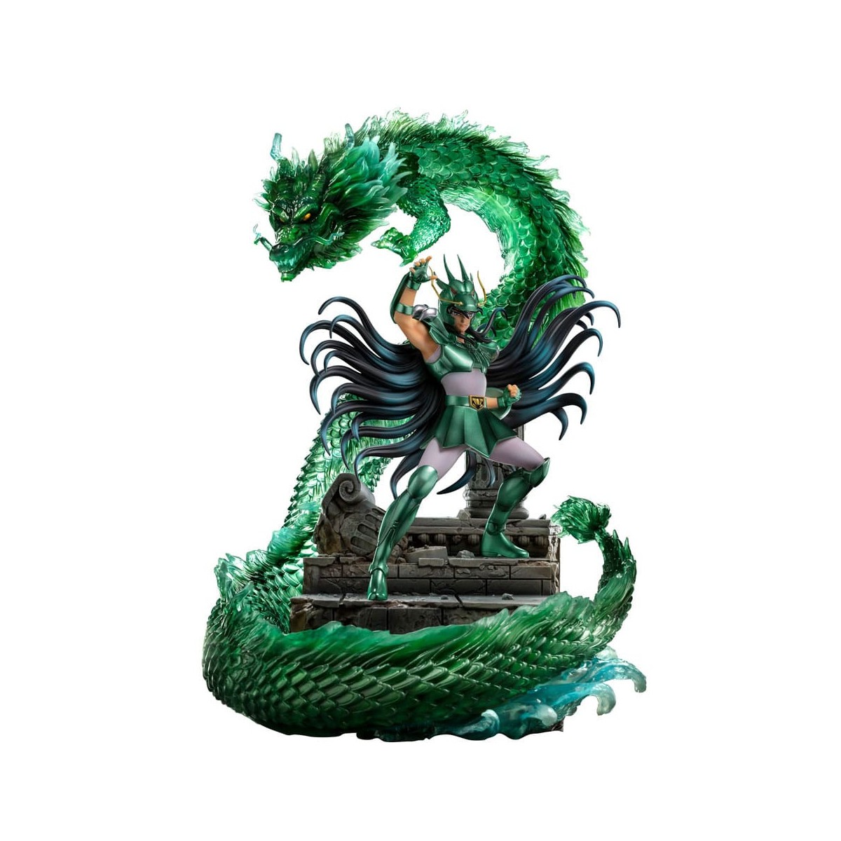 Iron Studios - Saint Seiya - Dragon Shiryu Deluxe Art Scale 1/10 - I cavalieri dello zodiaco Hyoga il cigno