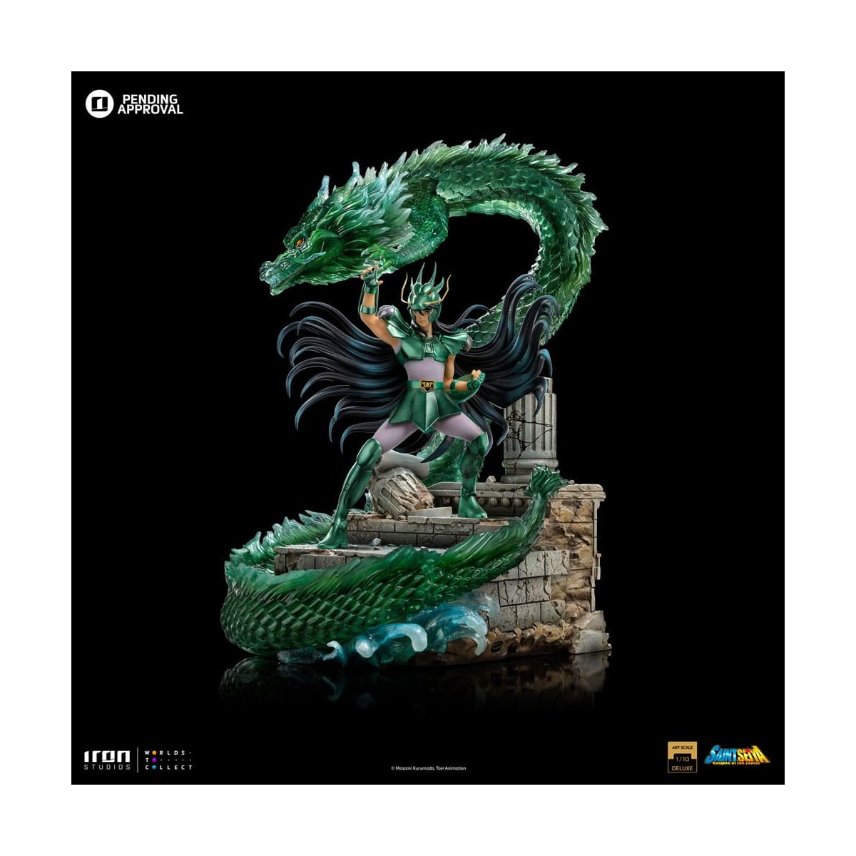 Iron Studios - Saint Seiya - Dragon Shiryu Deluxe Art Scale 1/10 - I cavalieri dello zodiaco Hyoga il cigno