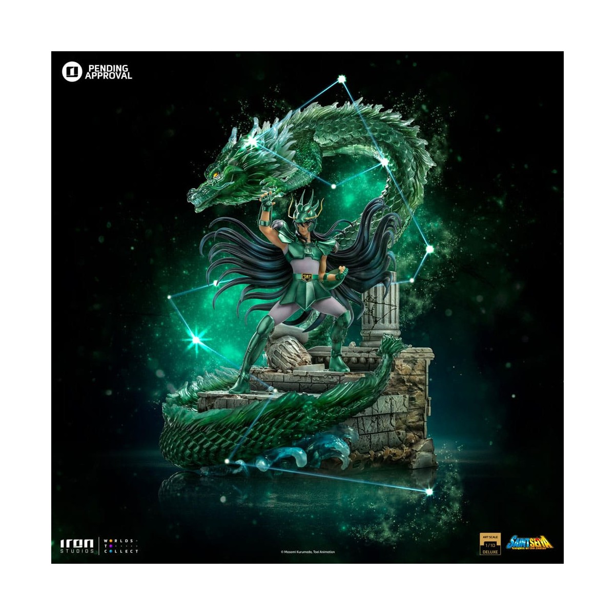Iron Studios - Saint Seiya - Dragon Shiryu Deluxe Art Scale 1/10 - I cavalieri dello zodiaco Hyoga il cigno