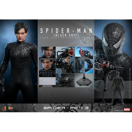 Hot Toys Marvel Spider-Man 2 - Peter Parker Tuta Nera - Videogioco Masterpiece 1/6