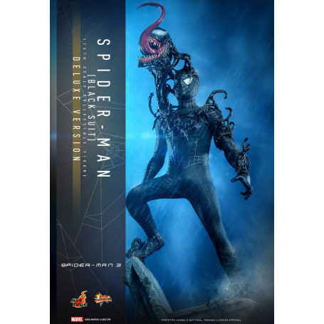 Hot Toys Marvel Spider-Man 3 - Uomo Ragno Tuta Nera Deluxe