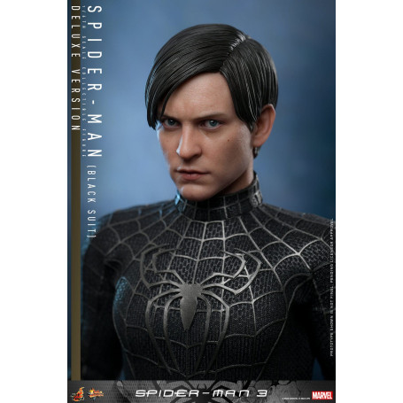 Hot Toys Marvel Spider-Man 3 - Uomo Ragno Tuta Nera Deluxe