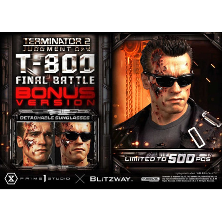 Prime 1 - Terminator 2 Il Giorno del Giudizio T-800 Battaglia Finale Versione Bonus Deluxe - Museo Masterline Serie 1/3