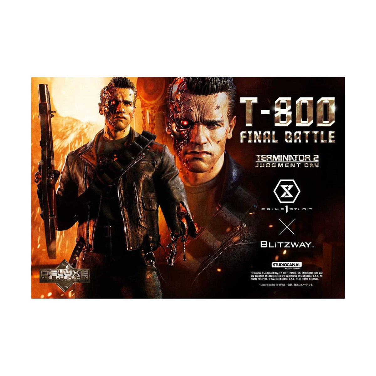 Prime 1 - Terminator 2 Il Giorno del Giudizio T-800 Battaglia Finale Versione Bonus Deluxe - Museo Masterline Serie 1/3