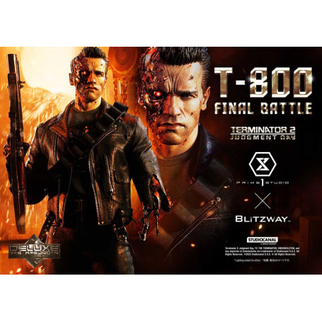 Prime 1 - Terminator 2 Il Giorno del Giudizio T-800 Battaglia Finale Versione Bonus Deluxe - Museo Masterline Serie 1/3