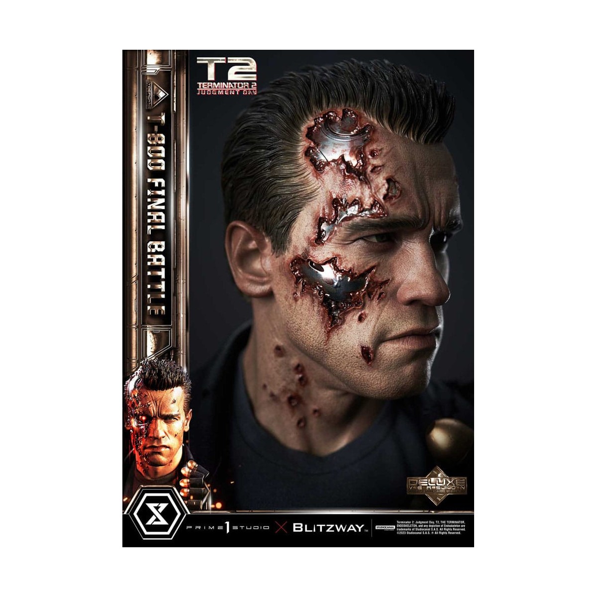 Prime 1 - Terminator 2 Il Giorno del Giudizio T-800 Battaglia Finale Versione Bonus Deluxe - Museo Masterline Serie 1/3