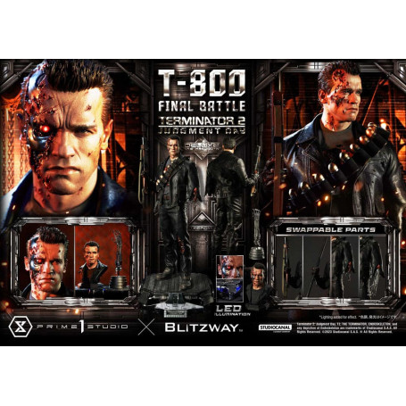 Prime 1 - Terminator 2 Il Giorno del Giudizio T-800 Battaglia Finale Versione Bonus Deluxe - Museo Masterline Serie 1/3
