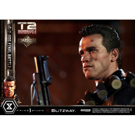 Prime 1 - Terminator 2 Il Giorno del Giudizio T-800 Battaglia Finale Versione Bonus Deluxe - Museo Masterline Serie 1/3