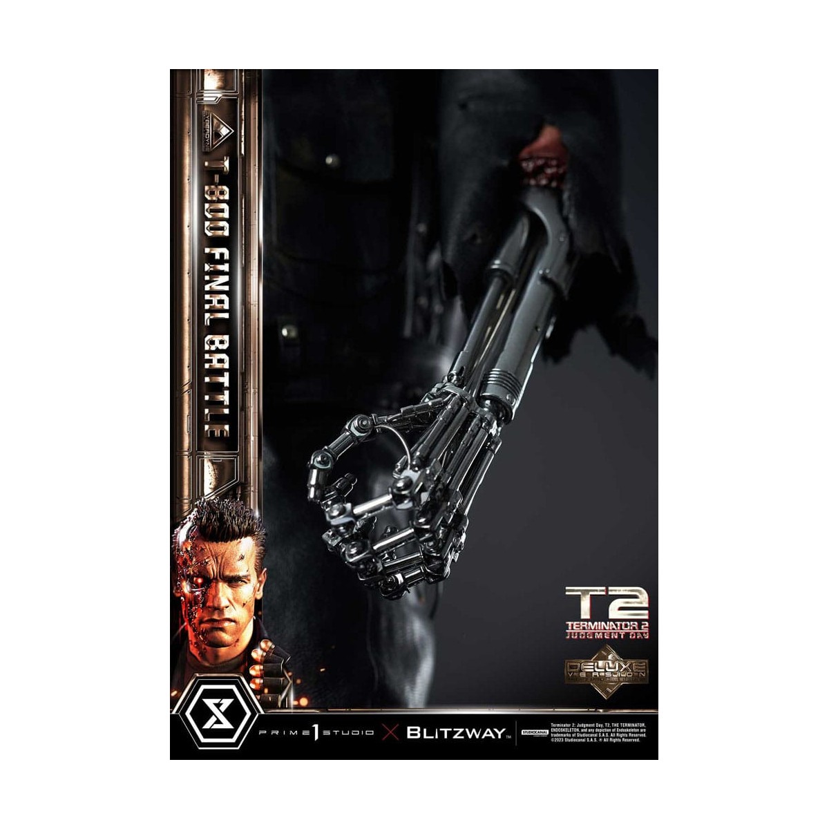 Prime 1 - Terminator 2 Il Giorno del Giudizio T-800 Battaglia Finale Versione Bonus Deluxe - Museo Masterline Serie 1/3
