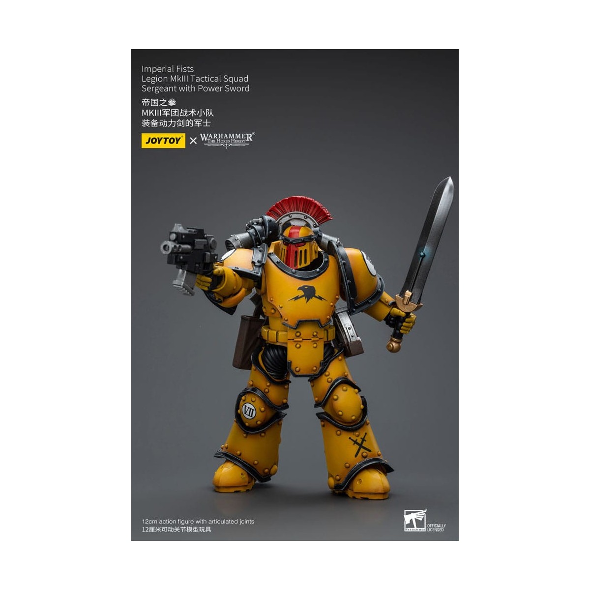 JoyToy - Pugni Imperiali - Sergente della Squadra Tattica della Legione MkIII con Spada di Potenza - 1/18 - L'Eresia di Horus