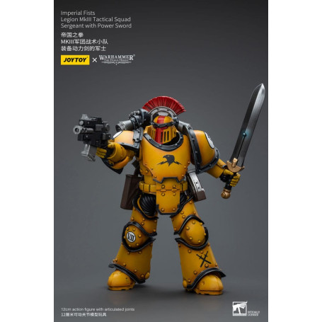 JoyToy - Pugni Imperiali - Sergente della Squadra Tattica della Legione MkIII con Spada di Potenza - 1/18 - L'Eresia di Horus