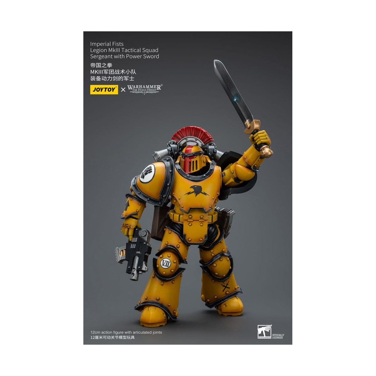 JoyToy - Pugni Imperiali - Sergente della Squadra Tattica della Legione MkIII con Spada di Potenza - 1/18 - L'Eresia di Horus