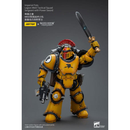 JoyToy - Pugni Imperiali - Sergente della Squadra Tattica della Legione MkIII con Spada di Potenza - 1/18 - L'Eresia di Horus