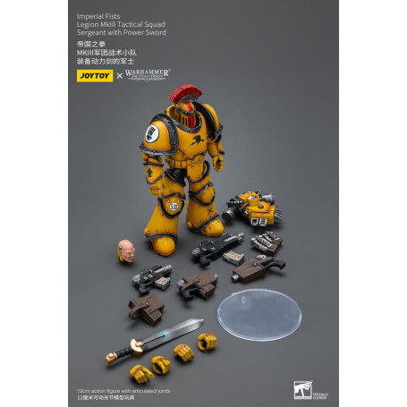 JoyToy - Pugni Imperiali - Sergente della Squadra Tattica della Legione MkIII con Spada di Potenza - 1/18 - L'Eresia di Horus